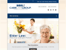 Tablet Screenshot of carrlawgroup.com